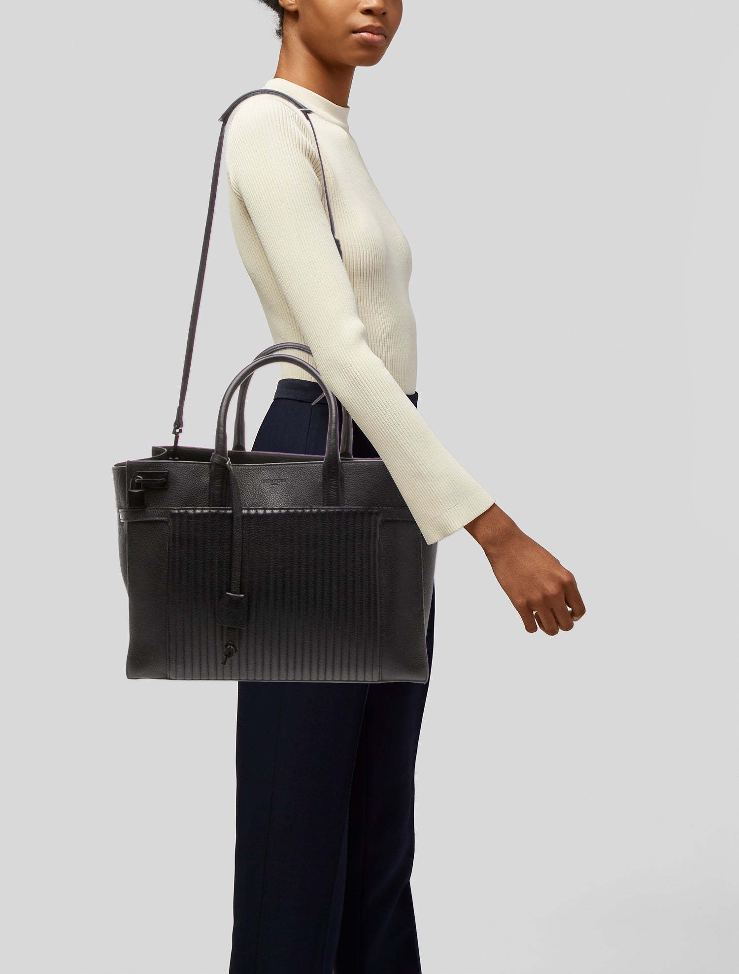 Zadig & Voltaire Leather Top Handle Bag - Black Totes, Handbags