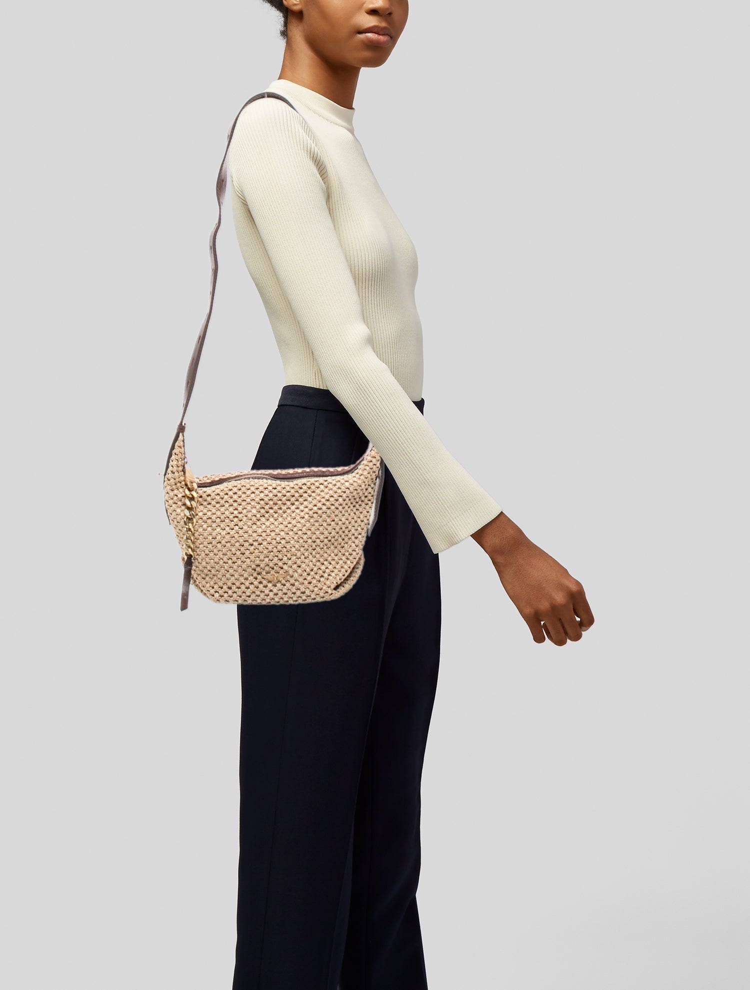 Zadig & Voltaire Straw Shoulder Bag - Brown Shoulder Bags