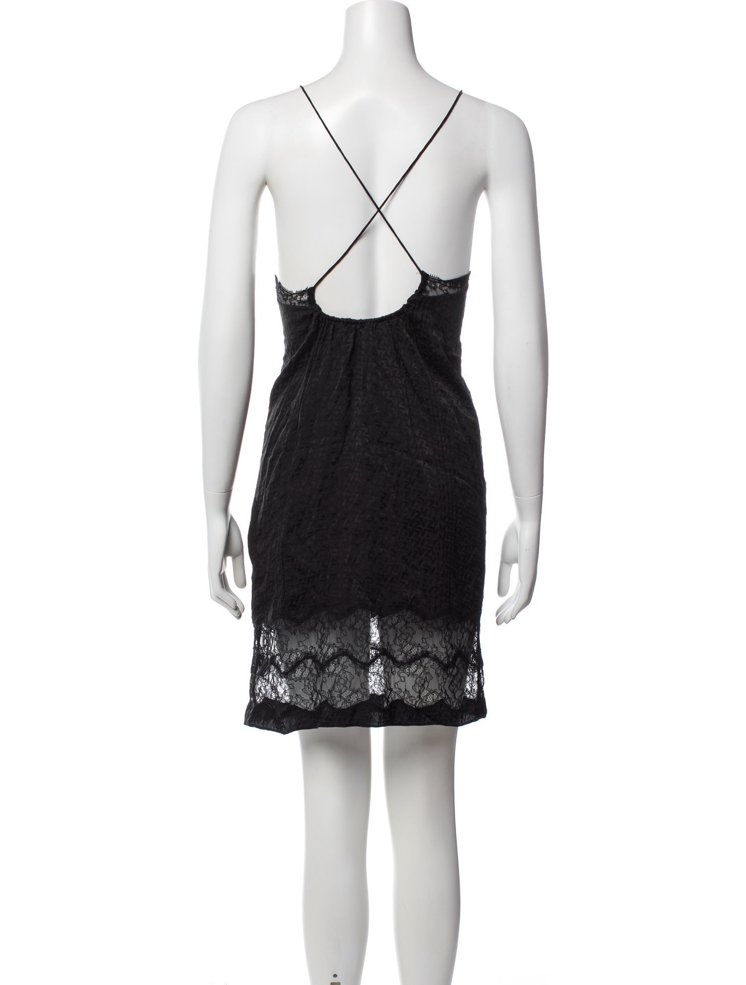 Silk Mini Dress (back)