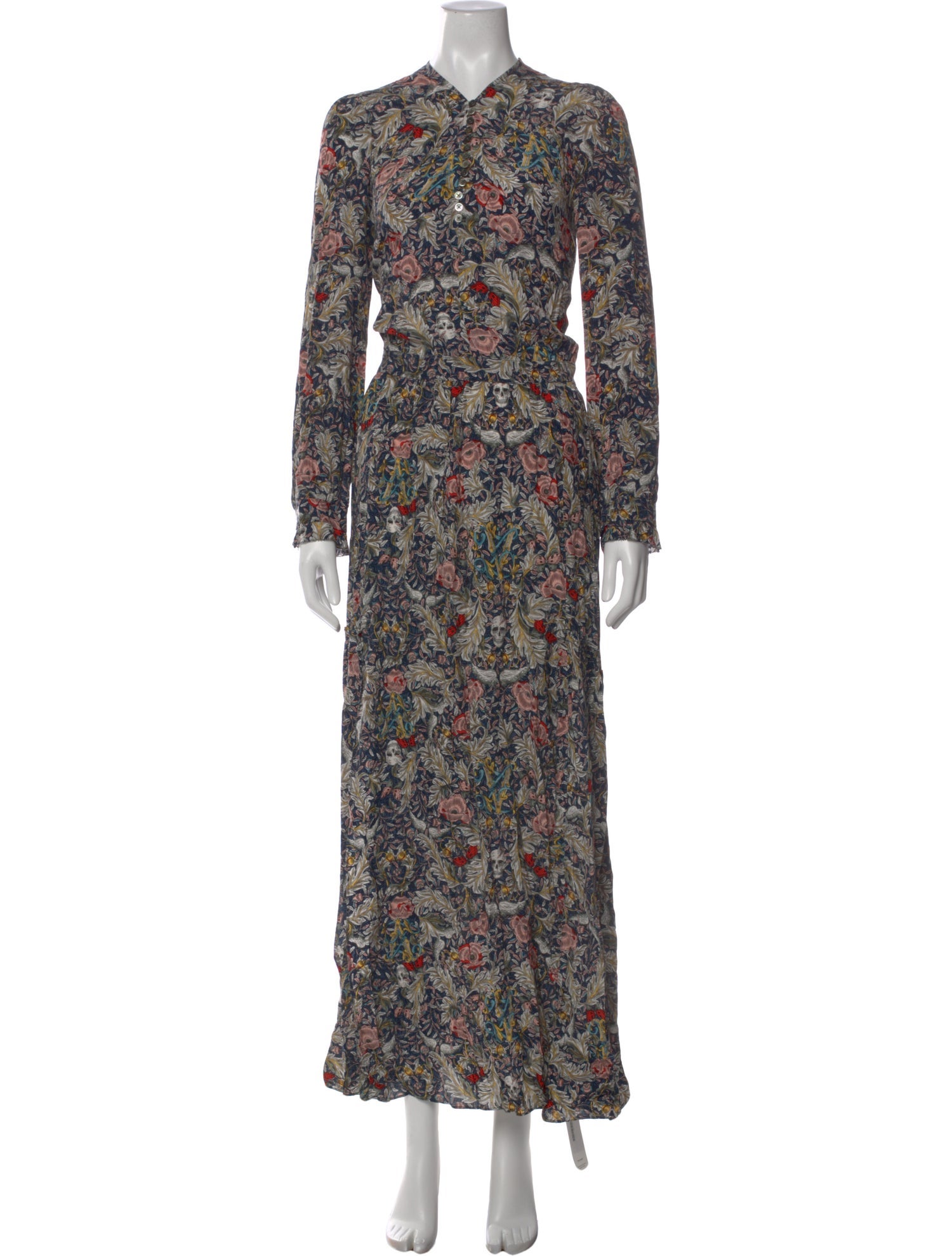 Zadig & Voltaire Floral Print Long Dress