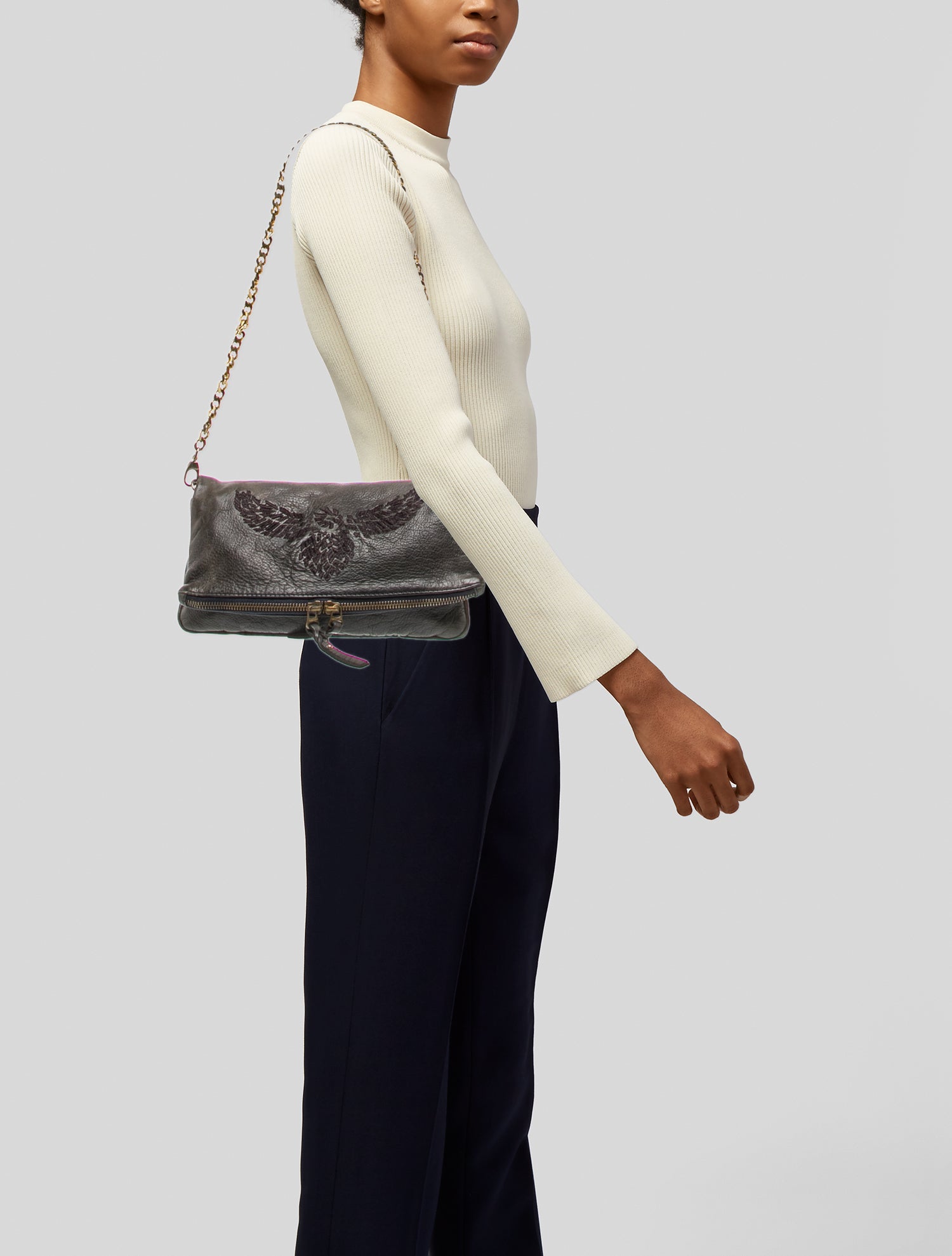 Zadig & Voltaire Leather Shoulder Bag - Black Shoulder Bags