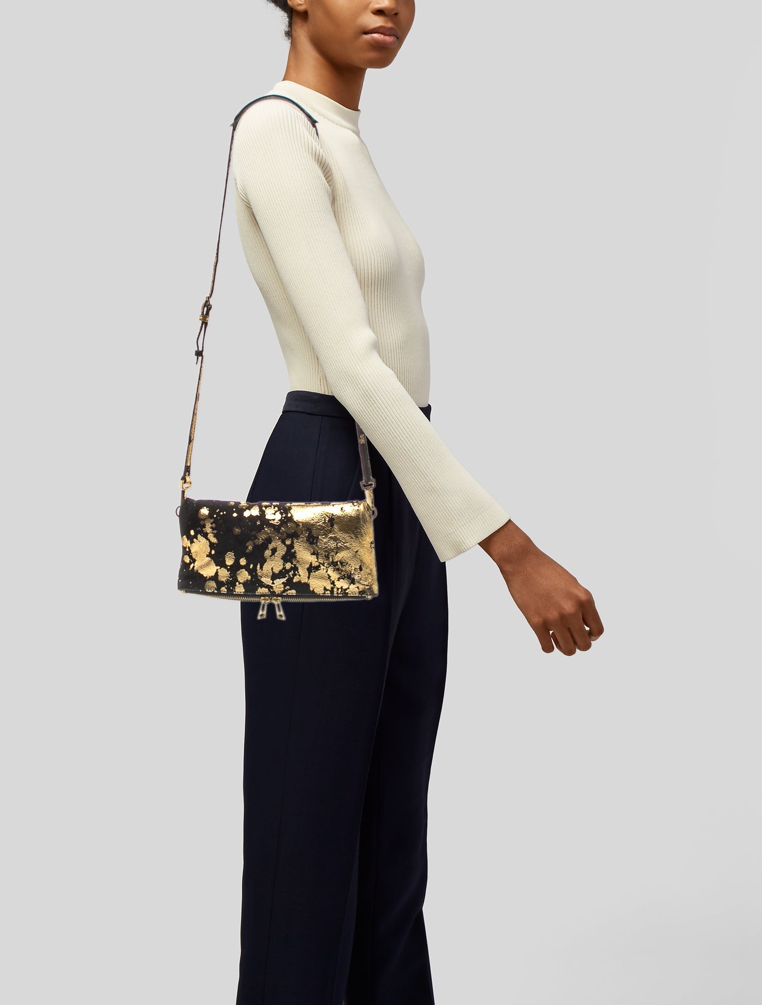 Zadig & Voltaire Suede Clutch