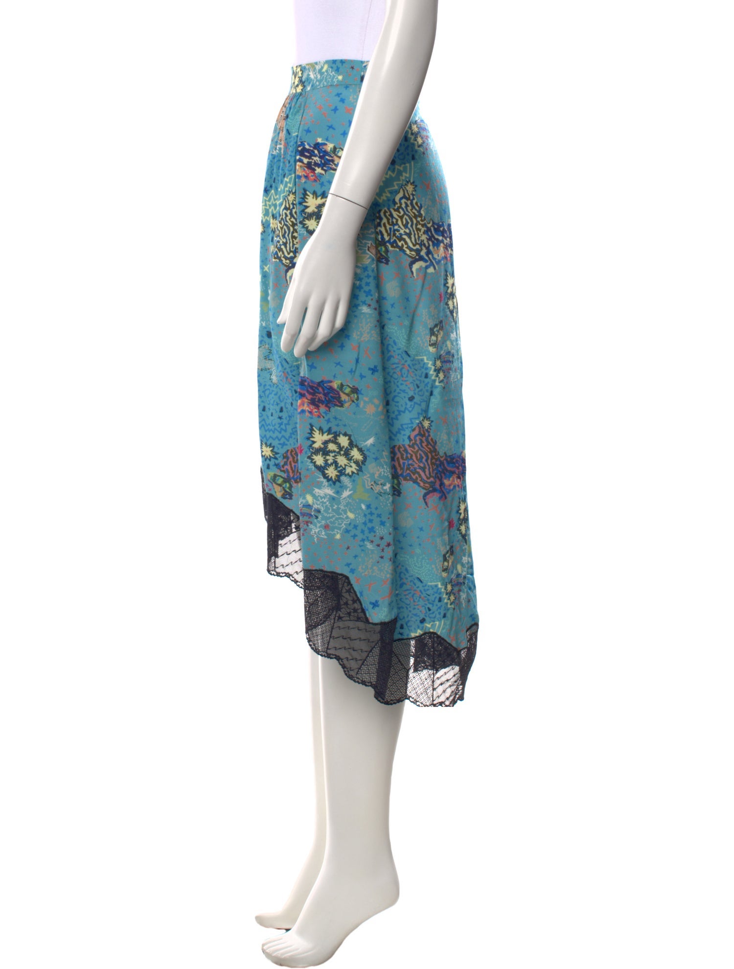 Zadig & Voltaire Graphic Print Midi Length Skirt