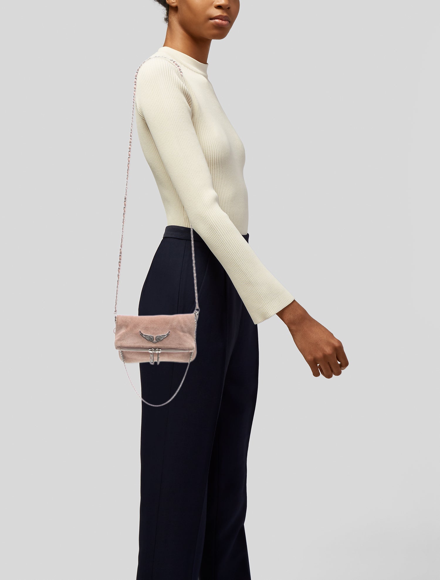 ルポルタージュ Zadig & Voltaire Suede Crossbody Bag - Neutrals Crossbody Bags