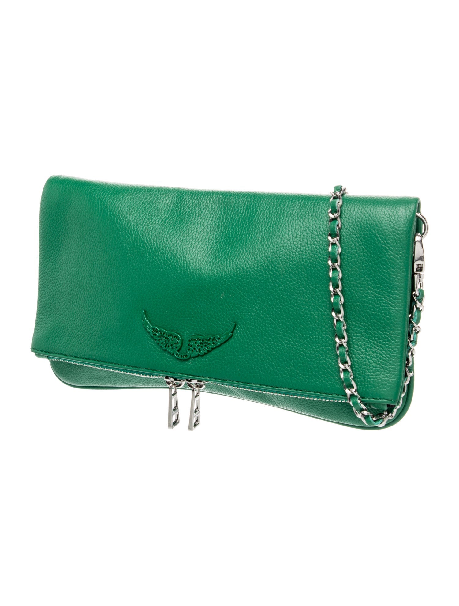 ZADIG&VOLTAIRE 【美品】 Zadig & Voltaire Leather Crossbody Bag - Green Crossbody Bags
