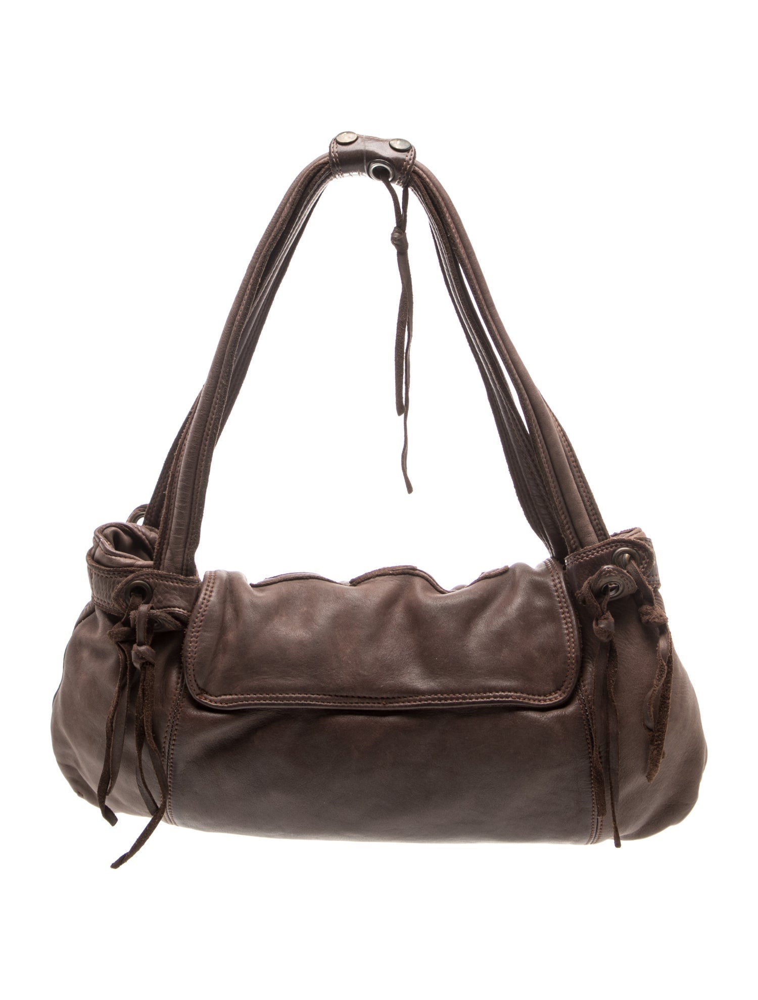 ルイルイ Zadig & Voltaire Leather Shoulder Bag - Brown Handle Bags