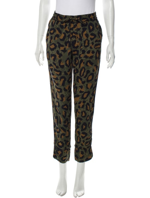 Zadig & Voltaire Animal Print Skinny Leg Pants w/