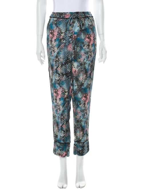 Zadig & Voltaire Animal Print Straight Leg Pants B