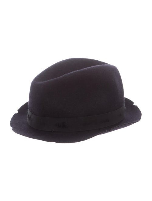 Zadig & Voltaire Felt Fedora Hat Navy