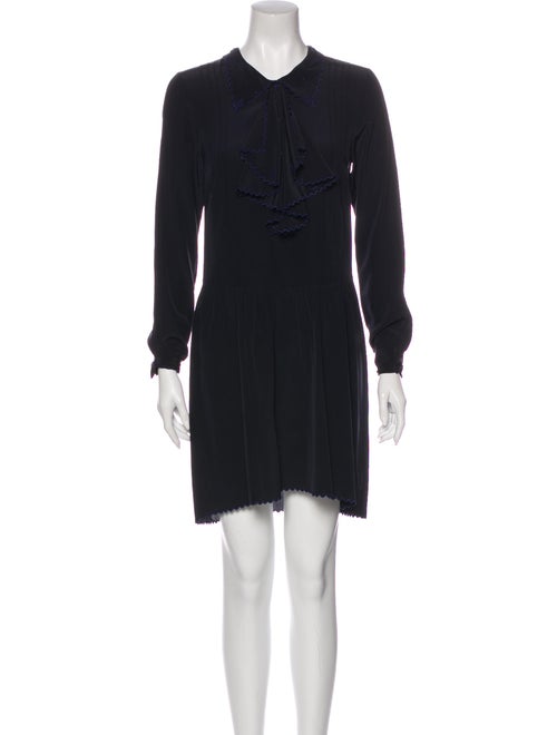 Zadig & Voltaire Silk Mini Dress Blue