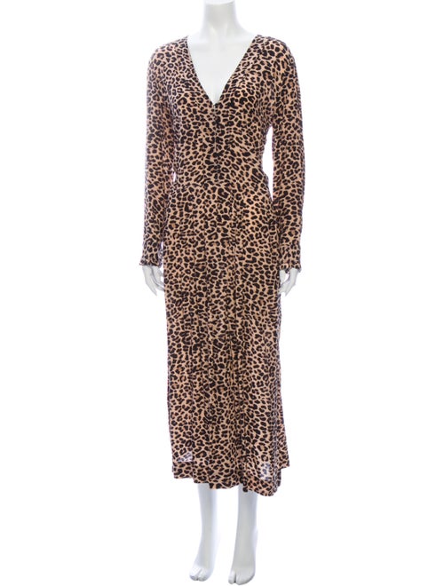 Zadig & Voltaire Animal Print Long Dress
