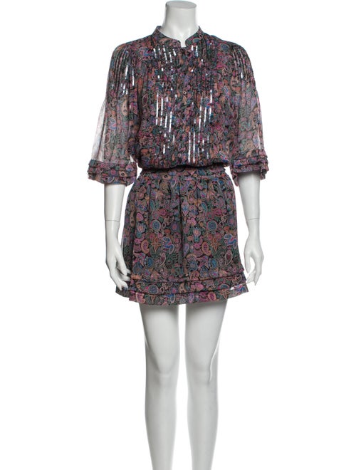 Zadig & Voltaire Printed Mini Dress Pink