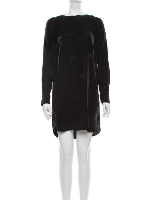 Zadig & Voltaire Silk Mini Dress Black