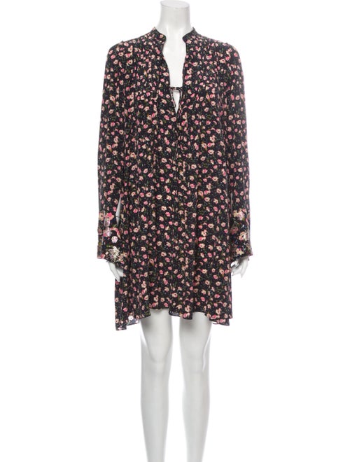Zadig & Voltaire Silk Mini Dress Black