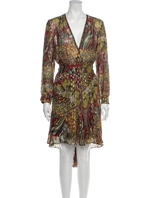 Zadig & Voltaire Silk Midi Length Dress Yellow