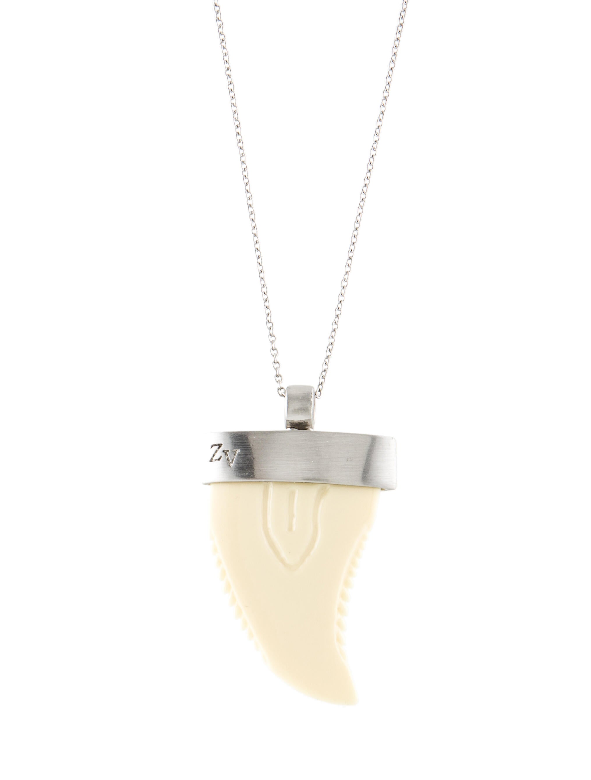 Zadig & Voltaire Shark Tooth Pendant Necklace