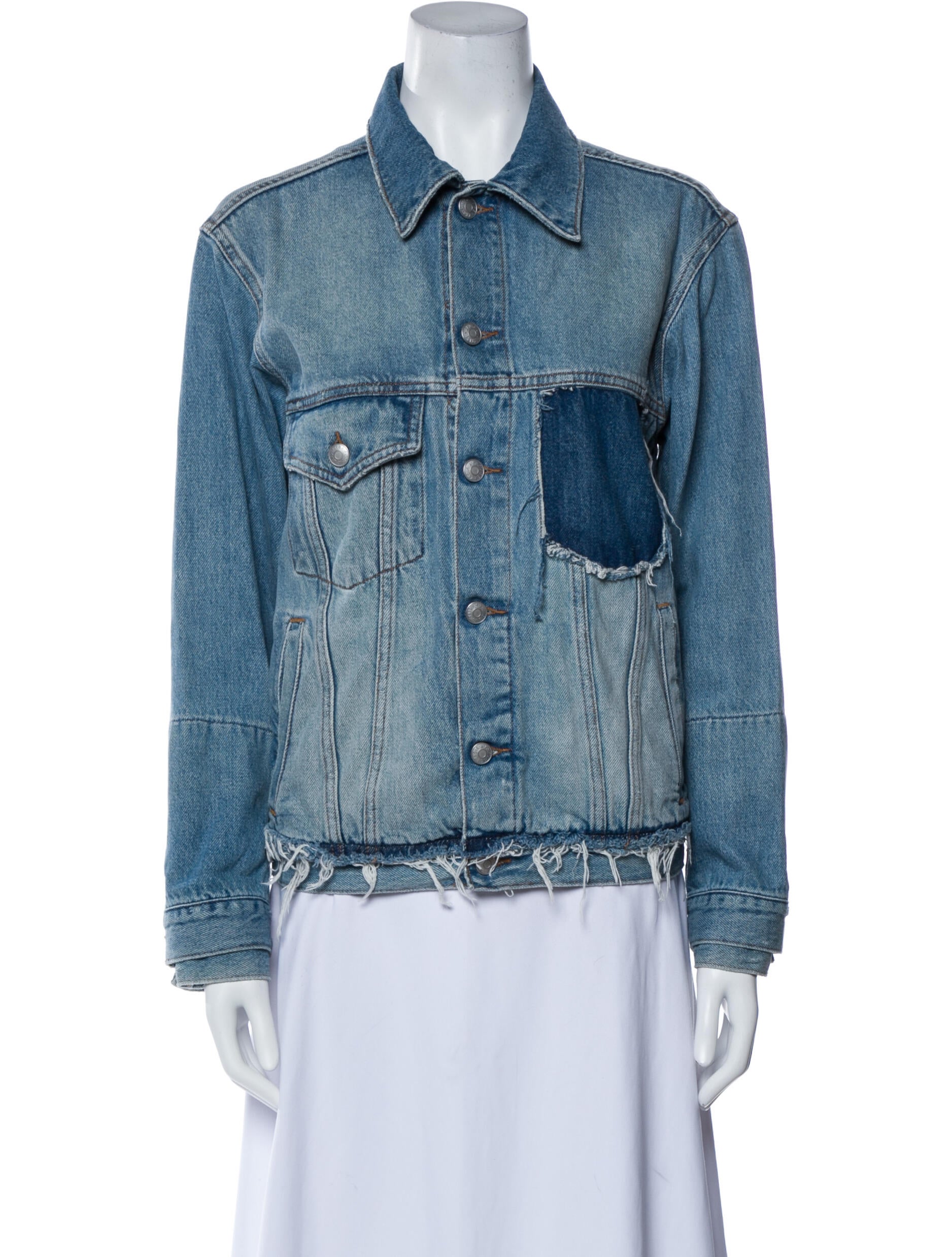 Zadig & Voltaire Denim Jacket Blue Jackets, Clothing ZAV51372 The
