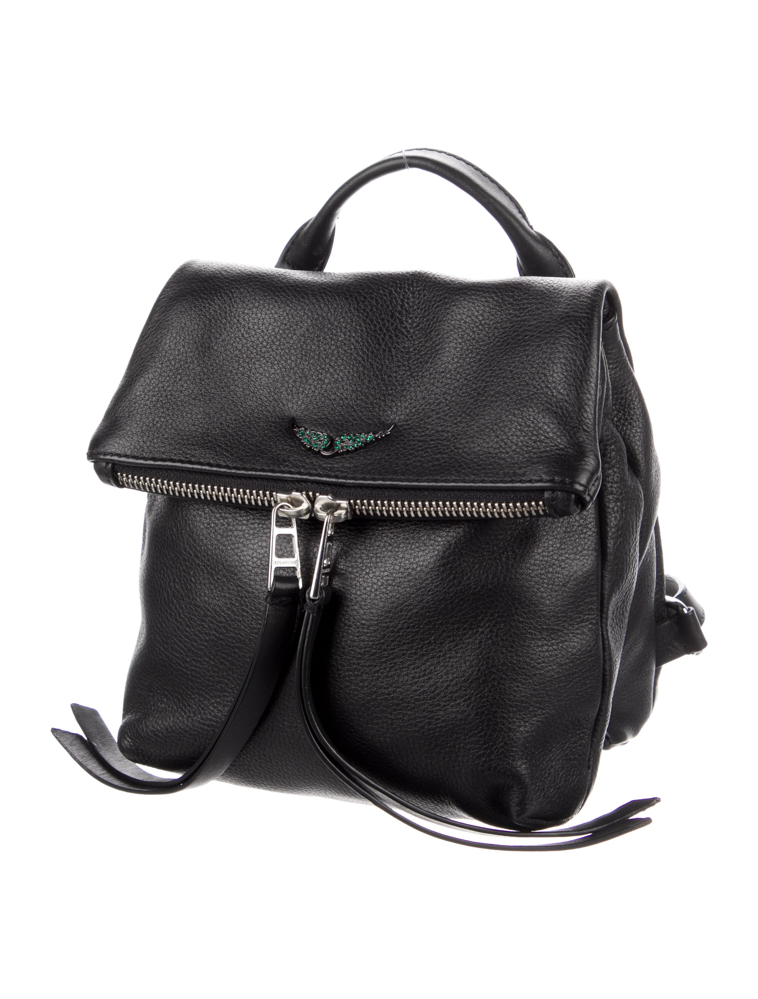 Zadig & Voltaire Mini Leather Backpack Black Backpacks, Handbags ZAV53007 The RealReal