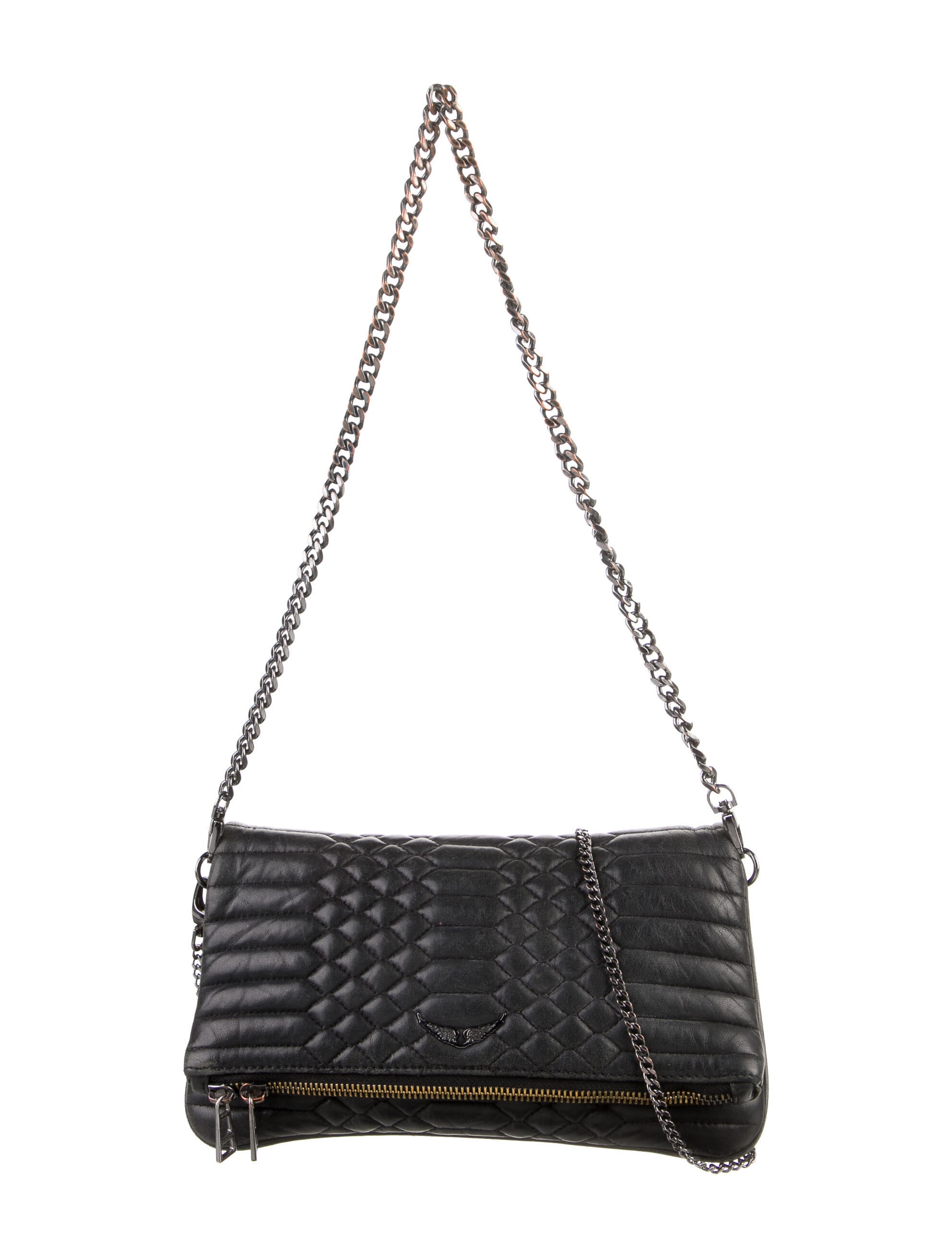 Zadig & Voltaire Leather Crossbody Black Crossbody Bags, Handbags