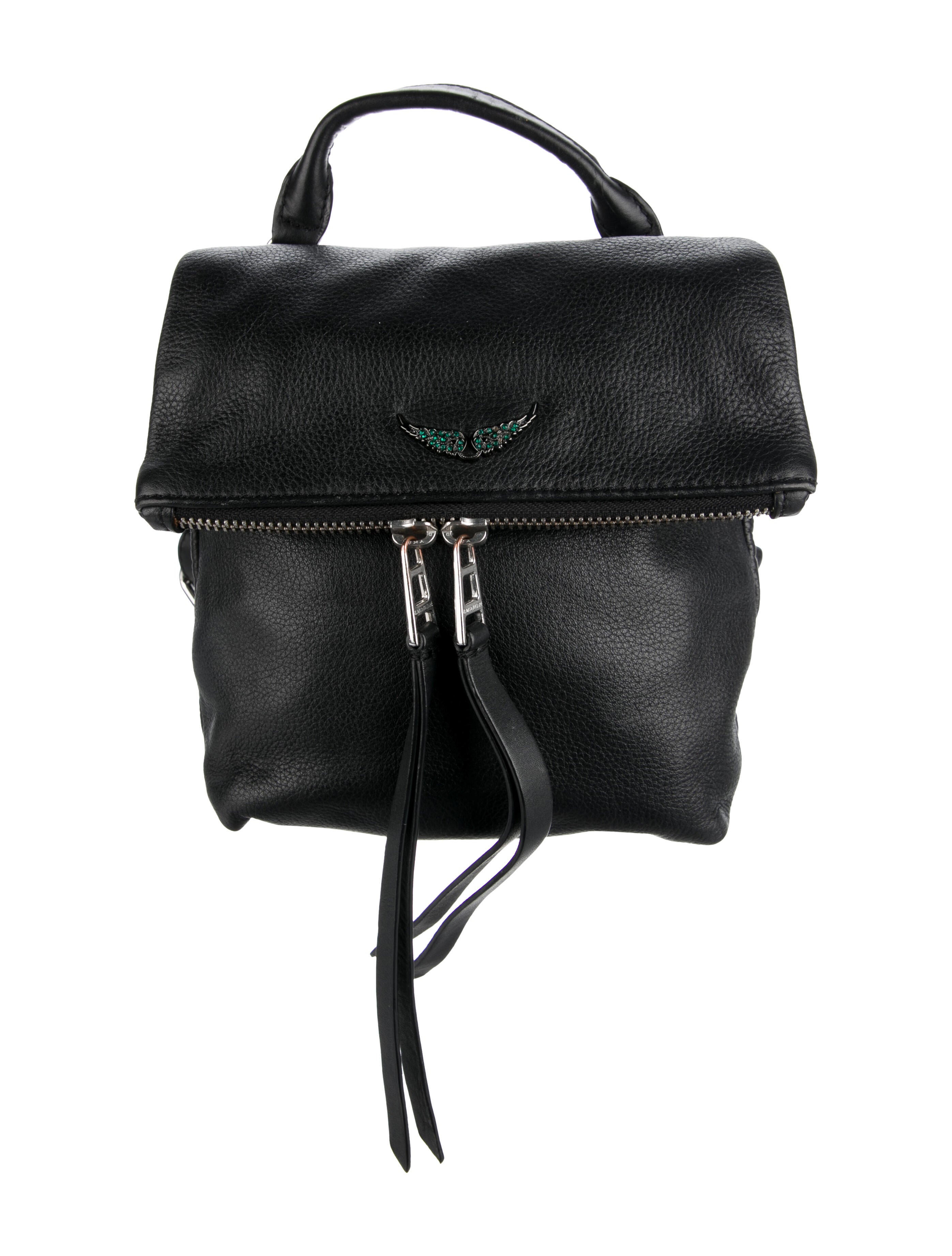 Zadig & Voltaire Leather ChainLink Backpack Black Backpacks, Handbags ZAV58522 The RealReal