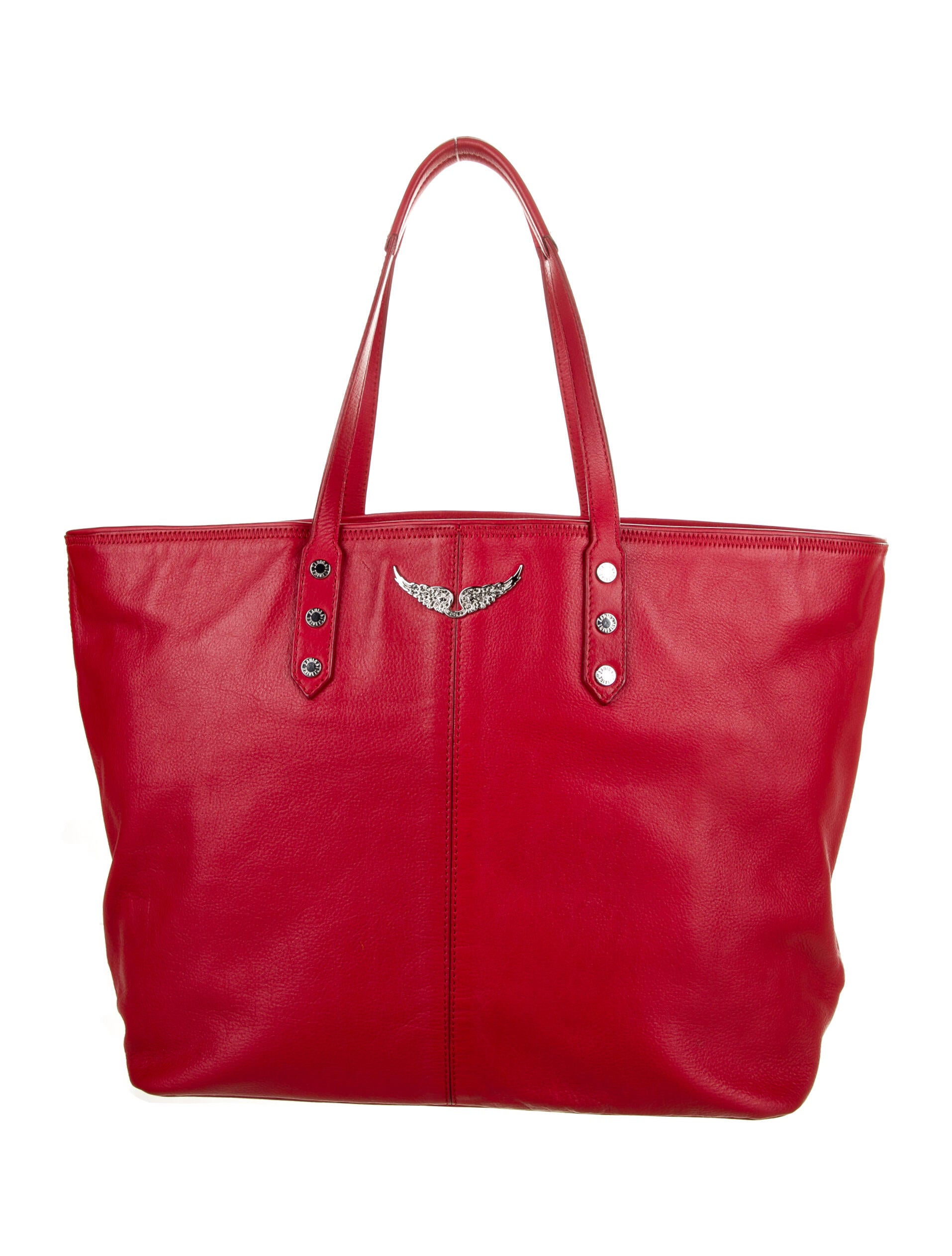 MoMi　新品未使用 ZADIG&VOLTAIRE レザーバッグ Zadig & Voltaire Leather Tote Bag - Red Totes, Handbags - ZAV60116