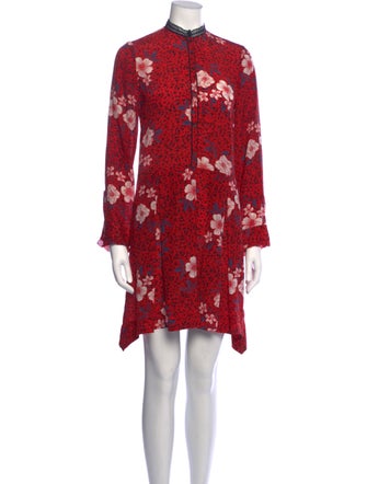 Zadig Voltaire Silk Mini Dress Green Dresses, Clothing