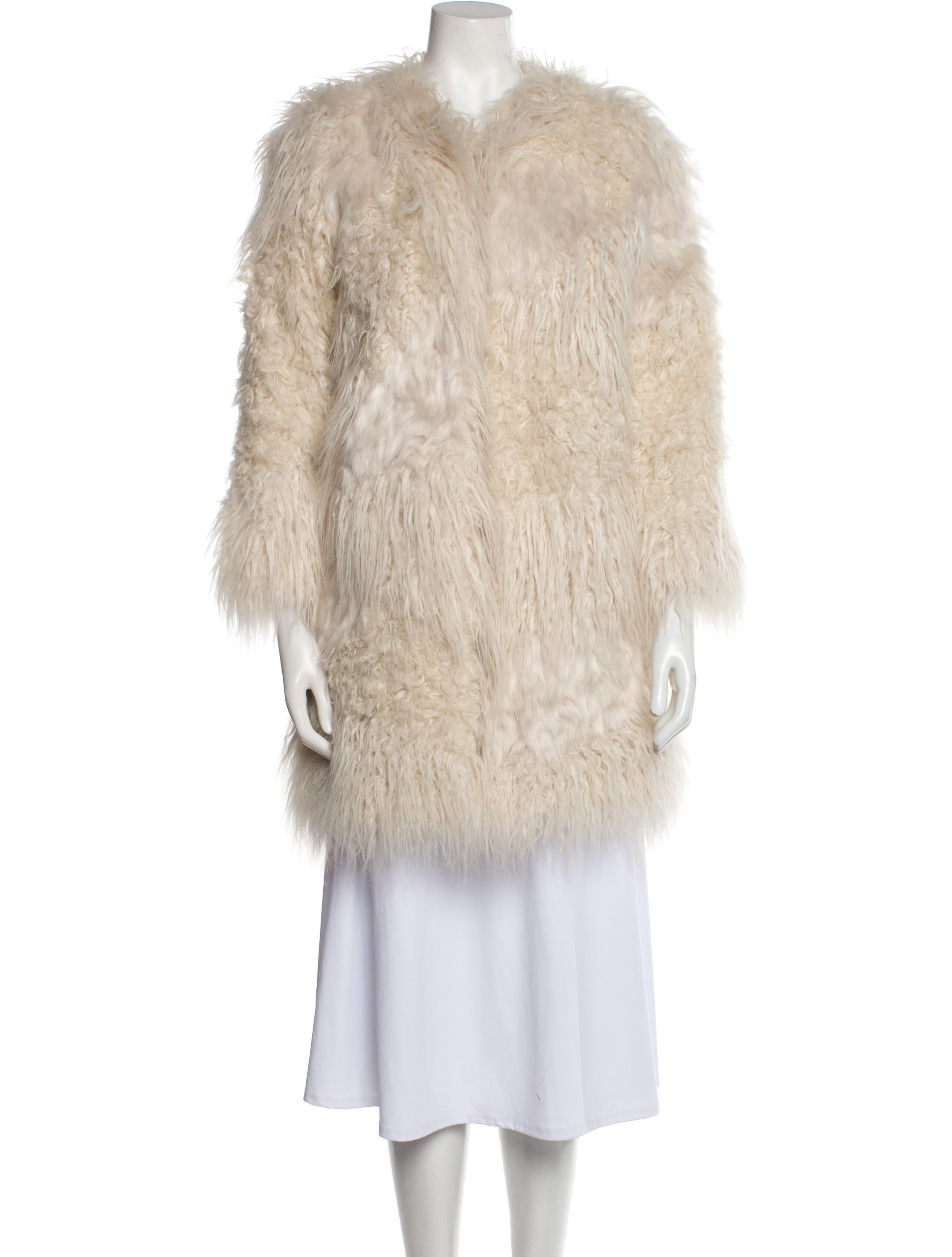 Zadig&Voltaire Finito Faux Fur Coat Brown