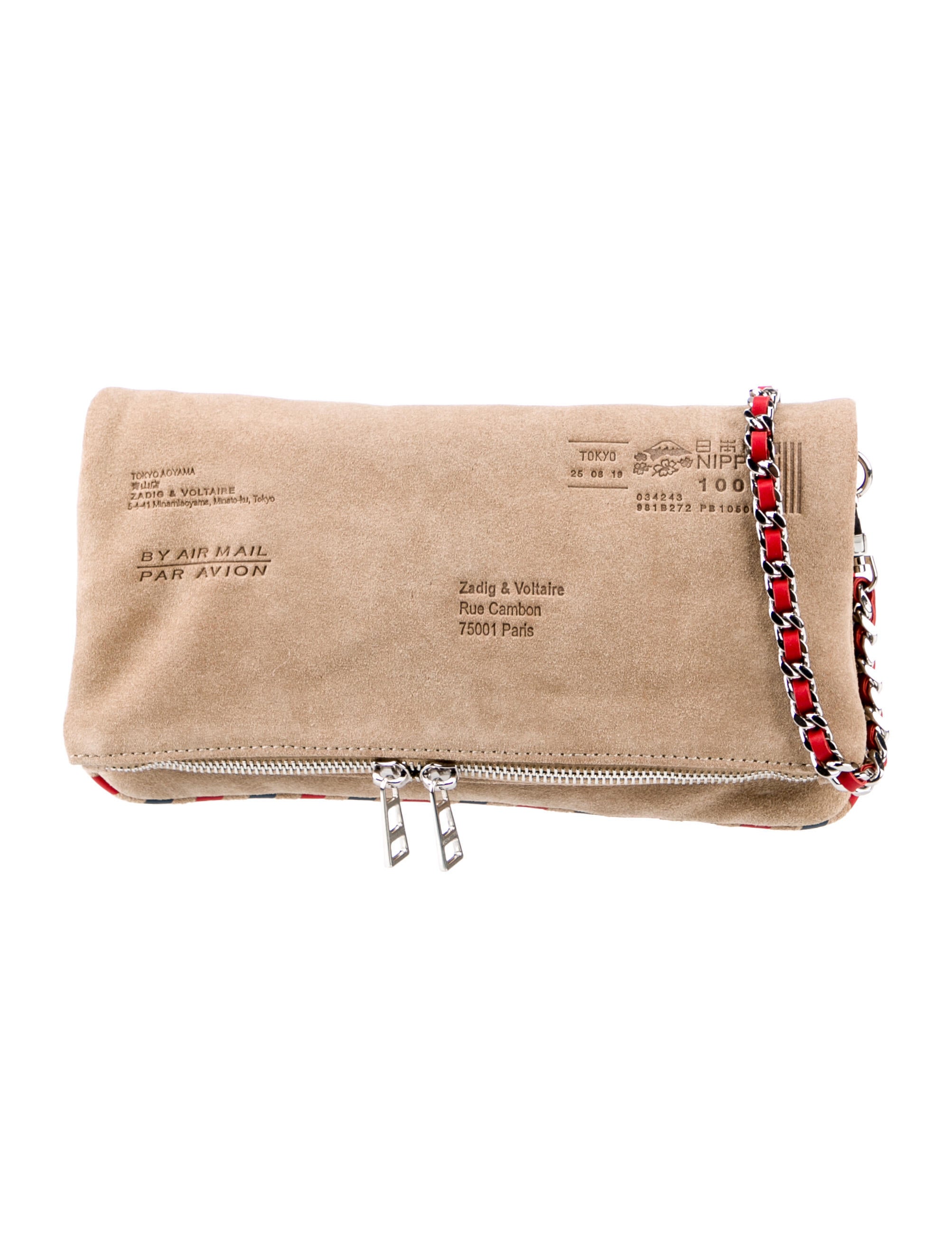 未使用に近い☆ZADIG&amp;VOLTAIRE ショルダーバッグ Zadig & Voltaire Suede Crossbody Bag - Neutrals Crossbody Bags