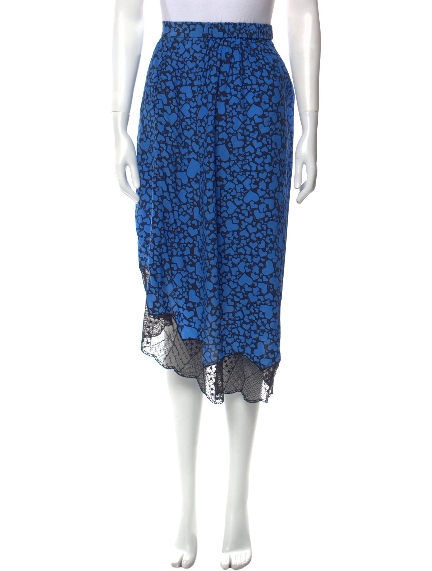 Zadig & Voltaire Floral Print Midi Length Skirt