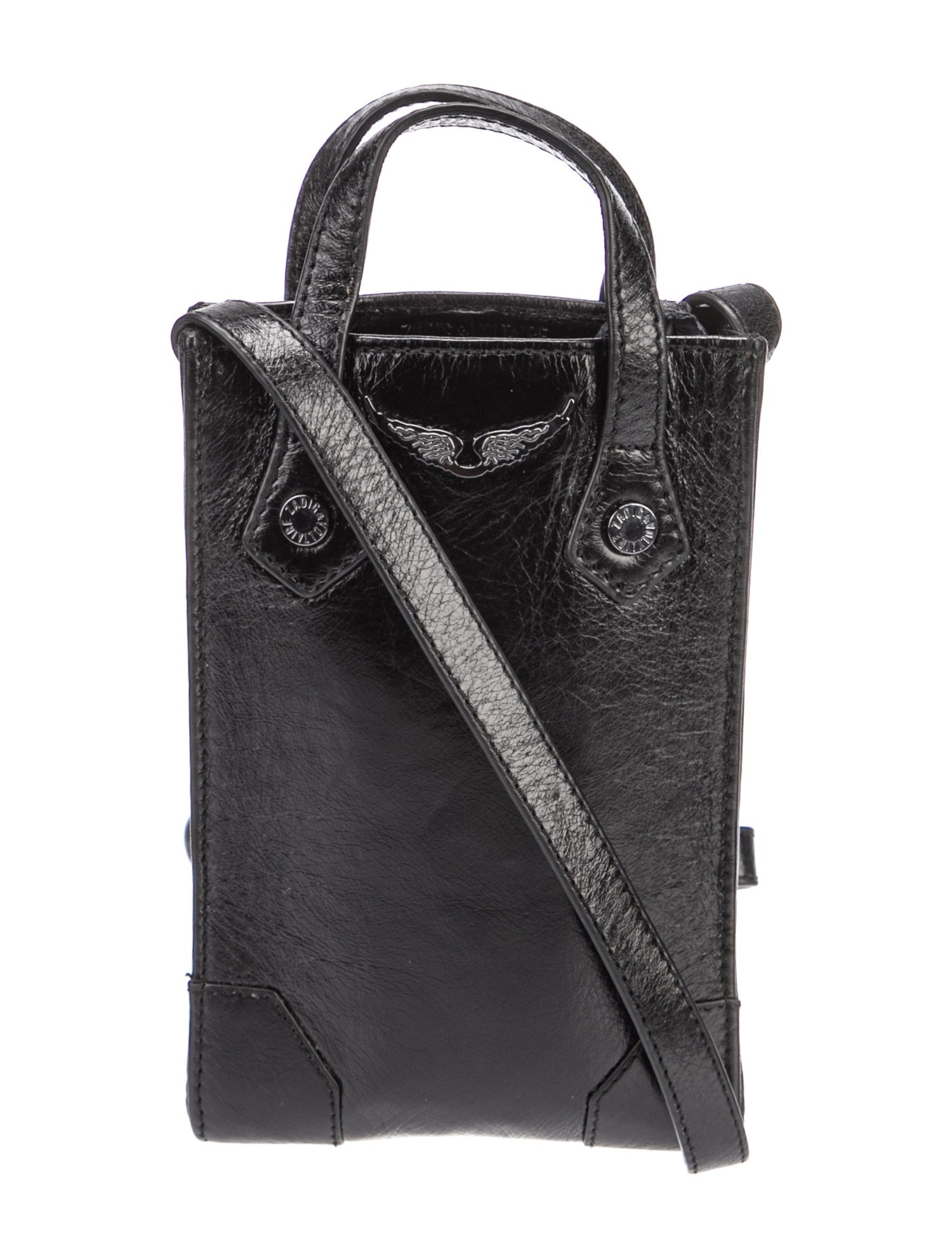 Zadig & Voltaire Solid Leather Crossbody Bag - Black Crossbody