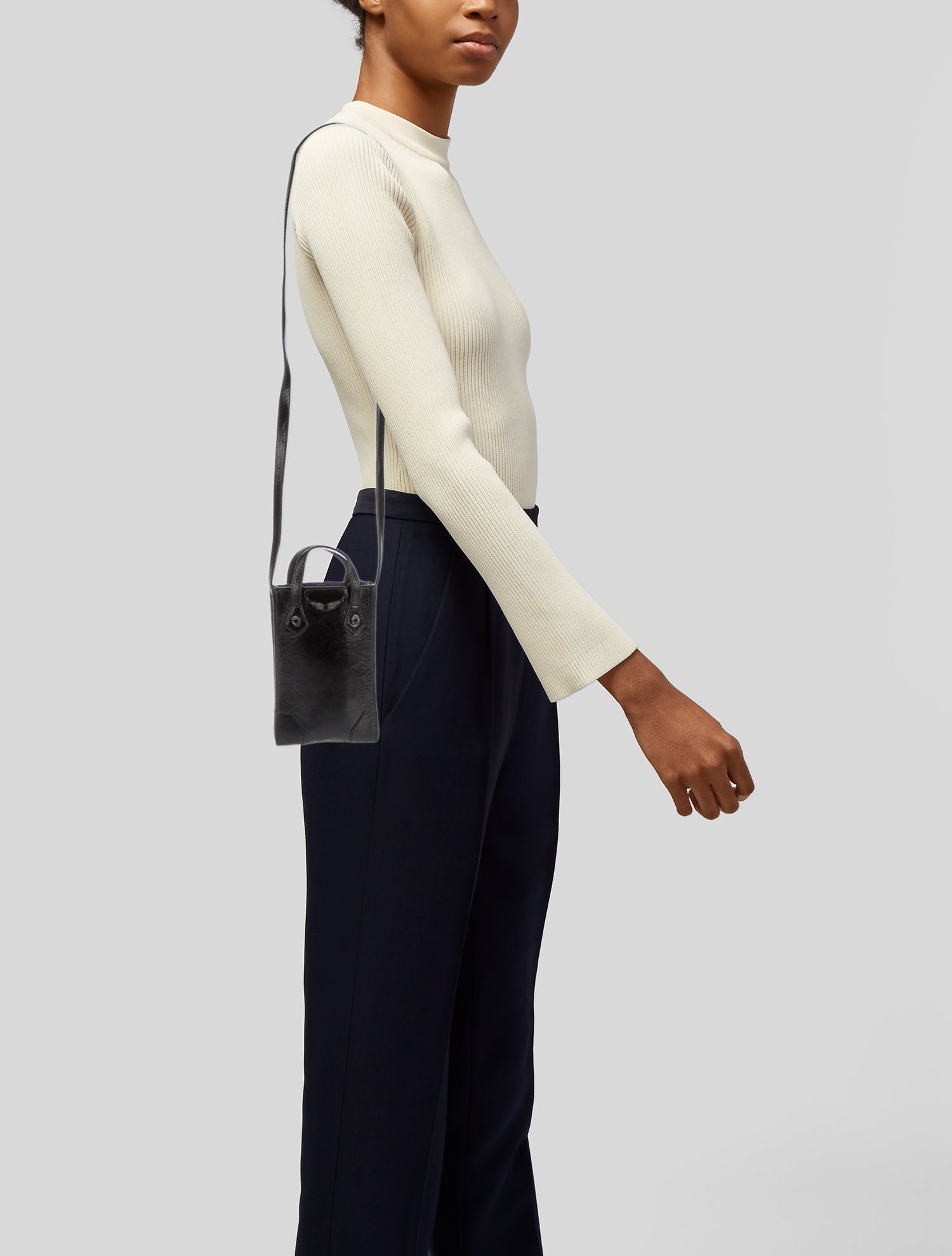 Zadig & Voltaire Solid Leather Crossbody Bag - Black Crossbody