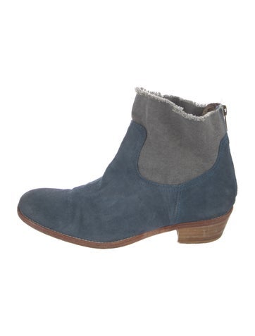 Zadig & Voltaire Boots Suede Colorblock Pattern Us8, It38 | 8