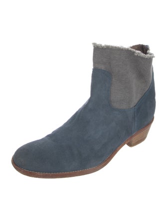 Zadig & Voltaire Suede Colorblock Pattern Boots