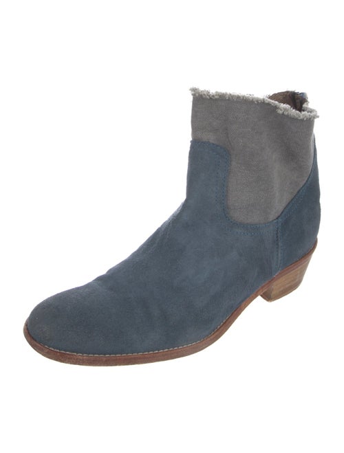 Zadig & Voltaire Suede Colorblock Pattern Boots
