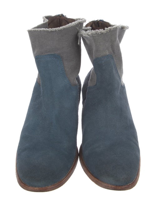 Zadig & Voltaire Suede Colorblock Pattern Boots