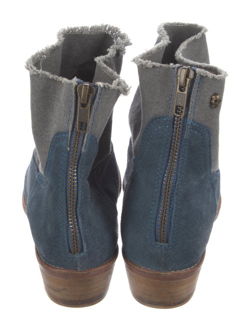 Zadig & Voltaire Suede Colorblock Pattern Boots