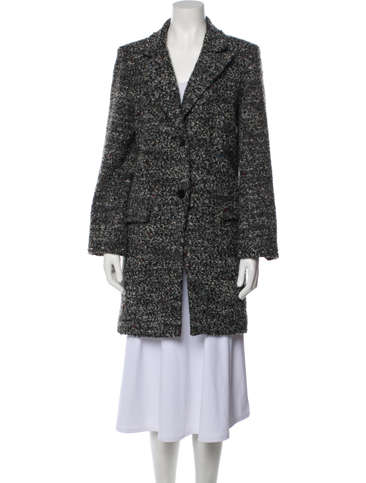 Zadig & Voltaire Tweed Pattern Coat