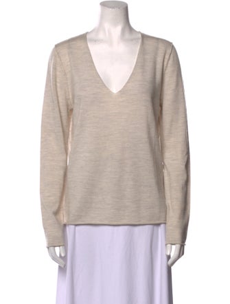 Zadig & Voltaire Merino Wool Plunge Neckline Sweater