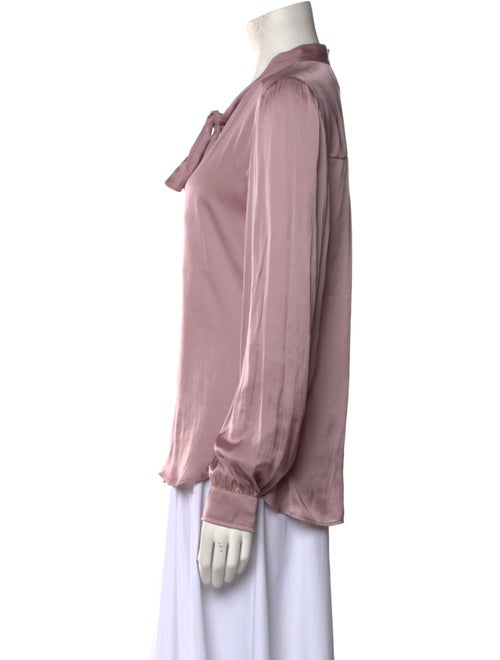 Zadig & Voltaire Tie Neck Long Sleeve Button-Up Top