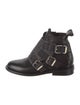 Zadig & Voltaire Leather Studded Accents Lace-Up Boots