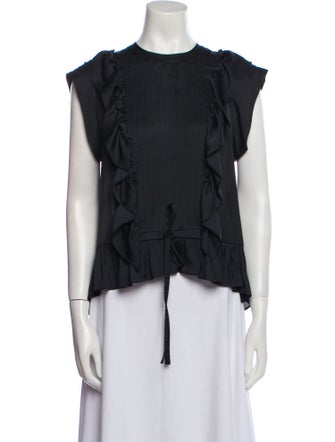 Zadig & Voltaire Crew Neck Short Sleeve Blouse