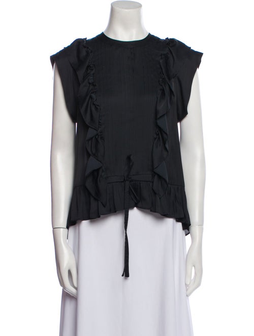 Zadig & Voltaire Crew Neck Short Sleeve Blouse