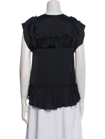 Zadig & Voltaire Crew Neck Short Sleeve Blouse