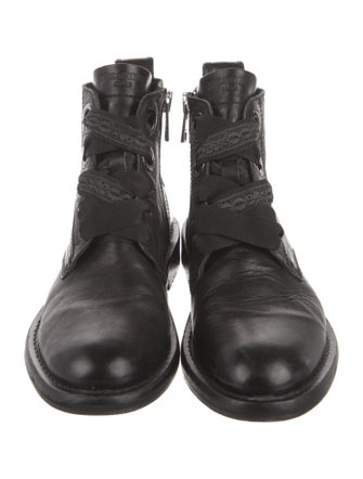 Zadig & Voltaire Leather Combat Boots