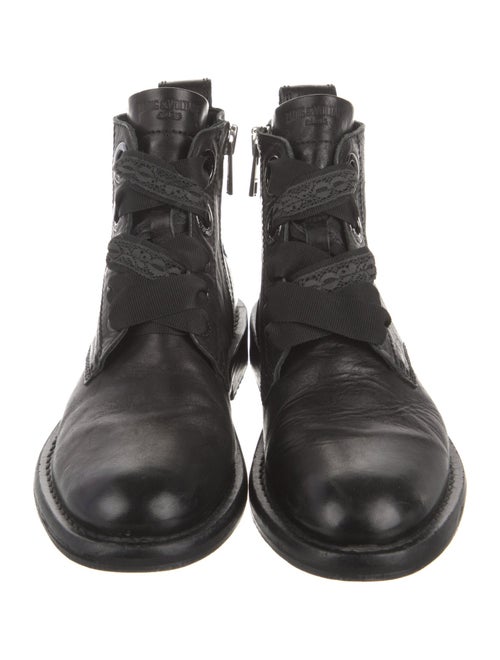 Zadig & Voltaire Leather Combat Boots