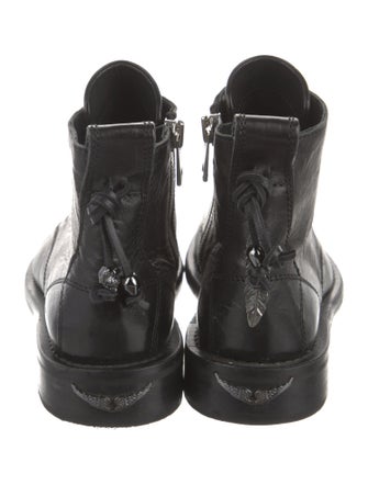 Zadig & Voltaire Leather Combat Boots