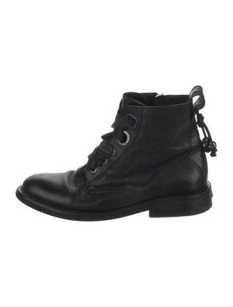 Zadig & Voltaire Leather Combat Boots