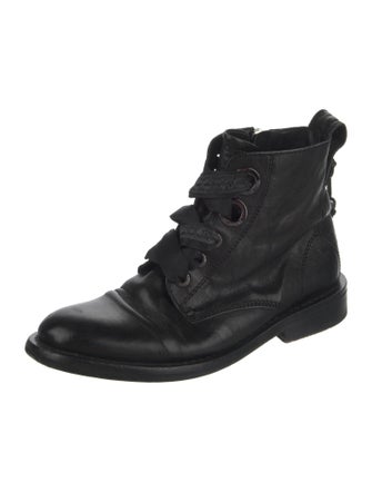 Zadig & Voltaire Leather Combat Boots