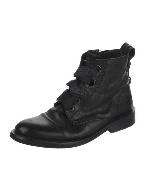 Zadig & Voltaire Leather Combat Boots