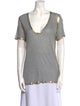 Zadig & Voltaire V-Neck Short Sleeve T-Shirt